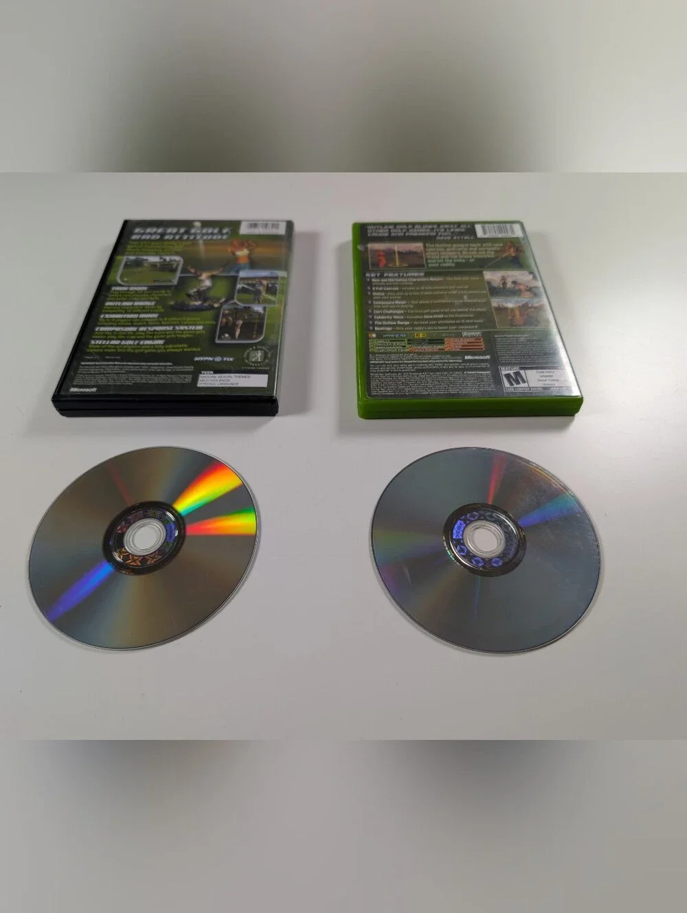 Lot 2 Original Xbox Games Outlaw Golf & Outlaw Golf 2 CIB Complete Set